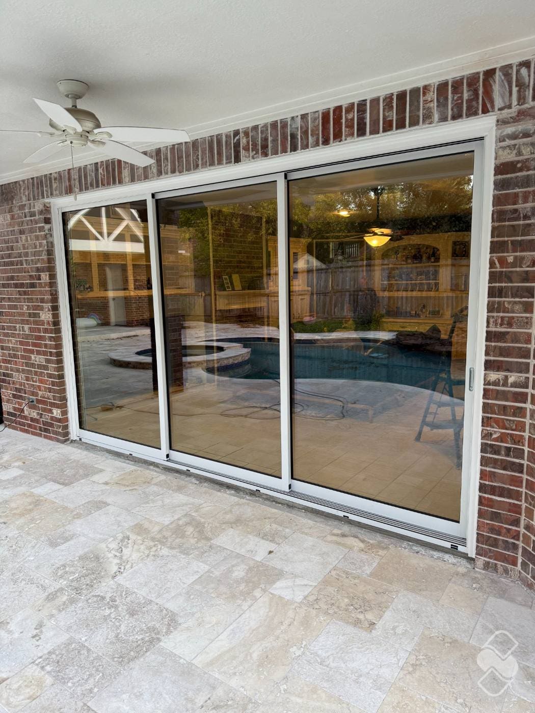 An 18-foot wall of glass