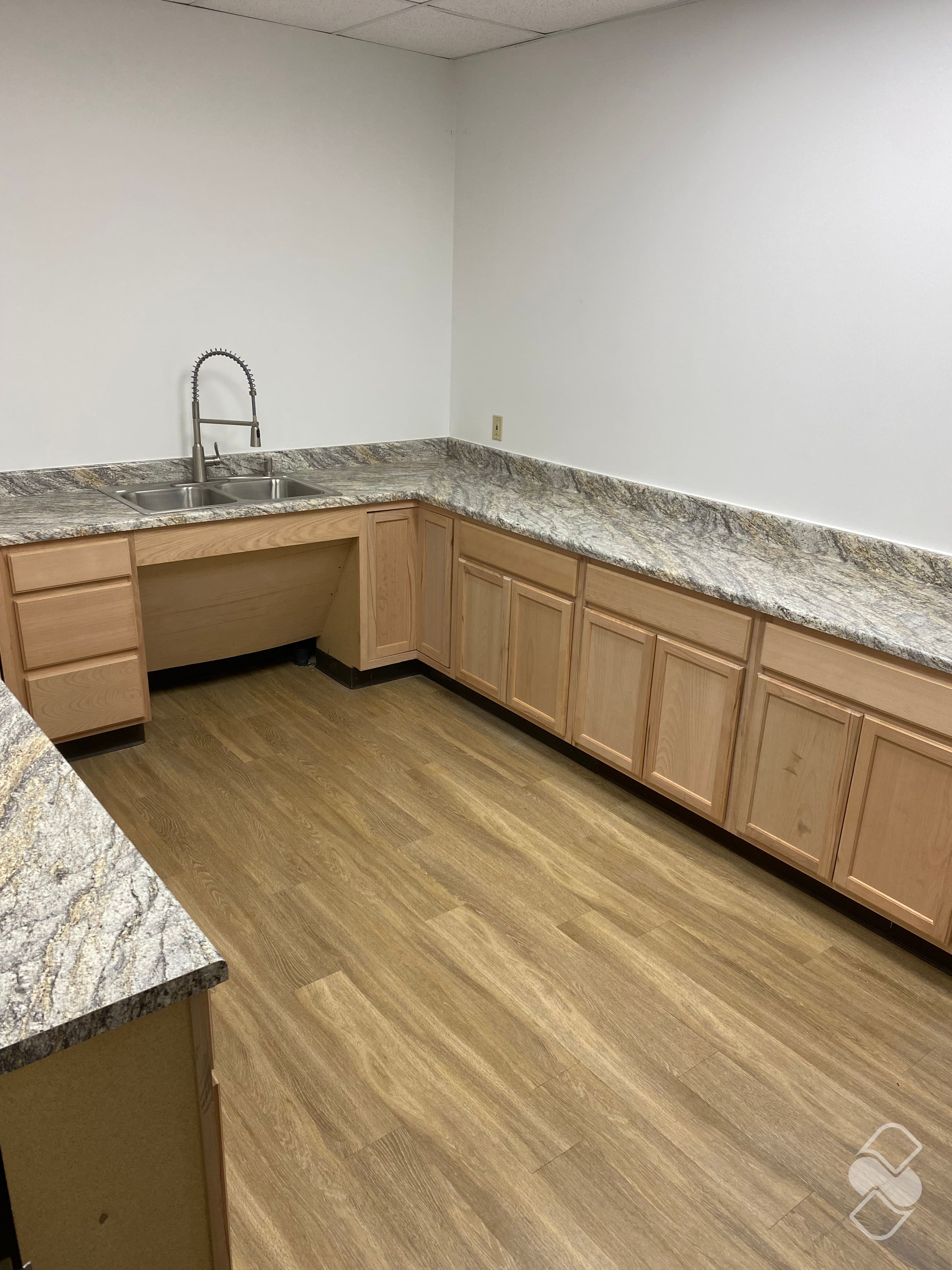 A concrete testing lab, fitted out in a weekend