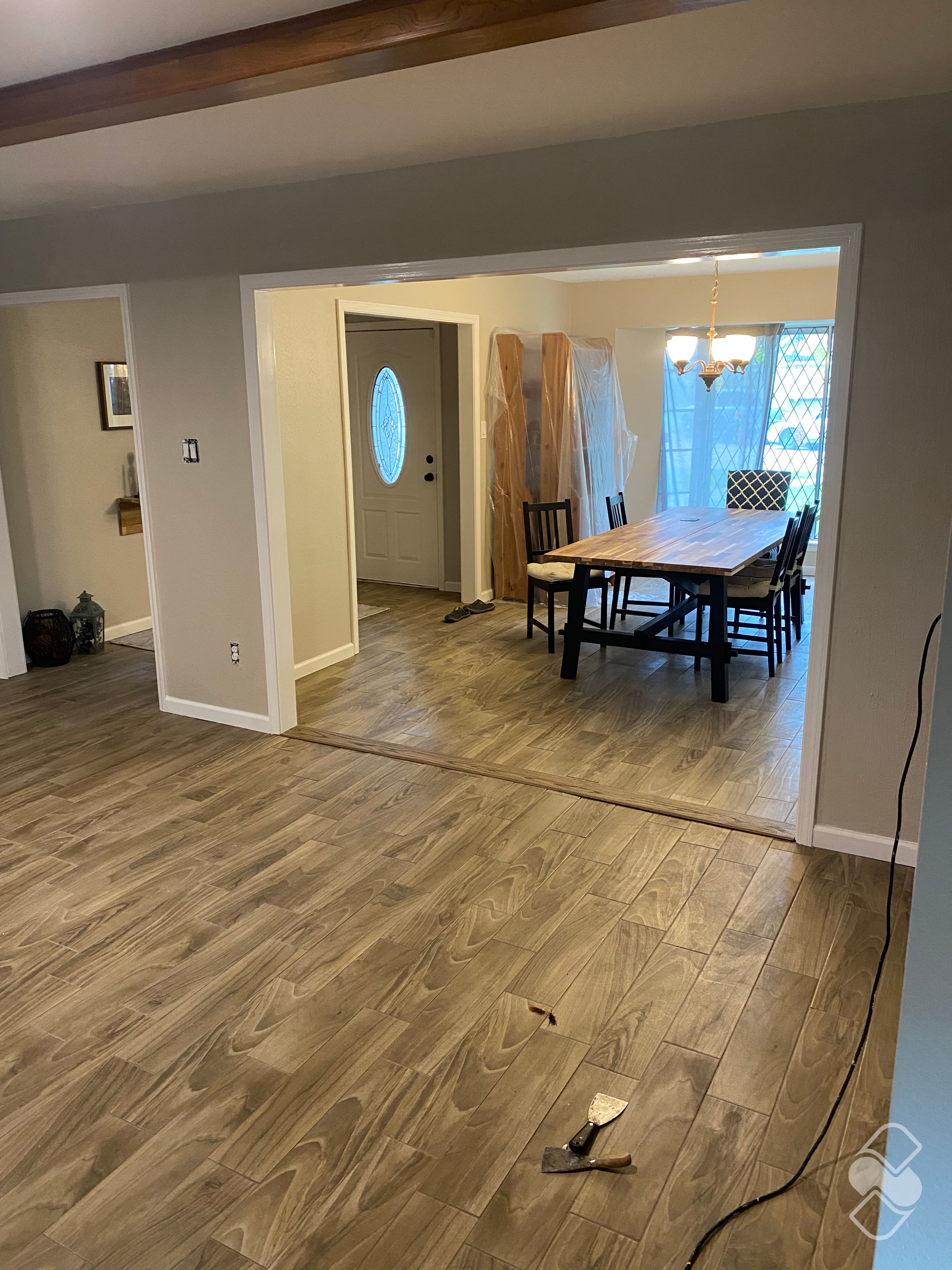 Todd’s living room, opened to the dining room